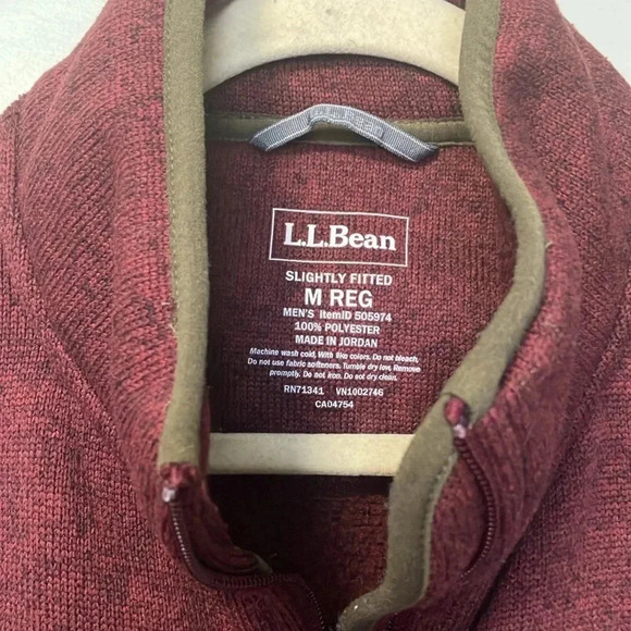 L.L.  Bean burgundy vest - Picture 3 of 6